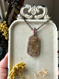 Garden Rutile/ Garnet Copper Necklace