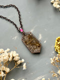 Garden Rutile/ Garnet Copper Necklace