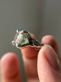 Prasiolte Sterling Silver Ring Size 8