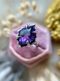 Amethyst Sterling Silver Ring Size 8.25