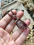 Bradberg Amethyst & Garnet Copper Necklace