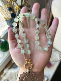 Prehnite & Paprok Tourmaline Copper Necklace