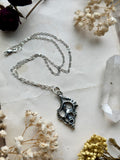 Sea shell Slice Sterling Silver Necklace