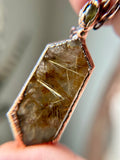 Garden Rutile & Sphene Copper Necklace