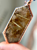 Garden Rutile & Sphene Copper Necklace