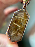 Garden Rutile & Sphene Copper Necklace