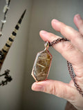 Garden Rutile & Sphene Copper Necklace