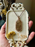 Garden Rutile & Sphene Copper Necklace