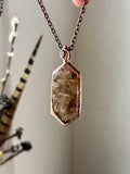 Garden Rutile & Sphene Copper Necklace