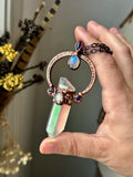 Angel Aura/ Amethyst/ Rainbow Moonstone Copper Necklace