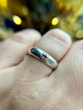 Pink Tourmaline Sterling Silver Ring Size 9.75