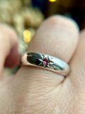 Pink Tourmaline Sterling Silver Ring Size 9.75