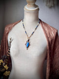 Blue Labradorite/ Moonstone/ Beaded Lapis/ Labradorite/ Kyanite/ Moonstone Copper Necklace