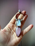 Kunzite & Moonstone Copper Necklace