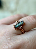 Paprok Tourmaline Copper Ring Size 9