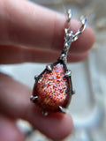 Sunstone Sterling Silver Necklace