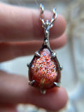 Sunstone Sterling Silver Necklace