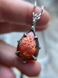 Sunstone Sterling Silver Necklace