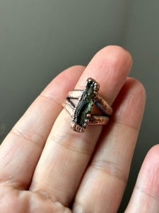 Moldavite Ring Size 6