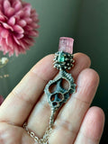 Paprok Tourmaline Mermaid Key Sterling Silver Necklace